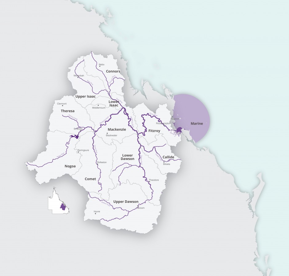 Fitzroy Basin Boundary Map Fitzroy Partnership For River Health