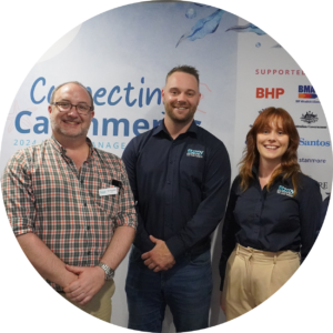 Partnership staff on Fitzroy River bank